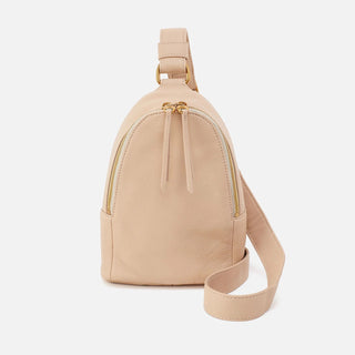 Hobo Fern Sling in Pebbled Leather- Linen