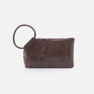 Hobo Sable Wristlet in Polished Leather- Hearthstone