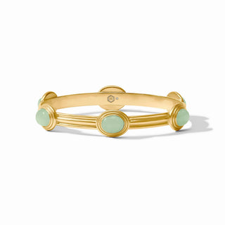 Julie Vos Portofino Stone Bangle- Aqua Jade