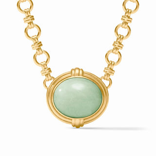 Julie Vos Portofino Demi Necklace- Aqua Jade