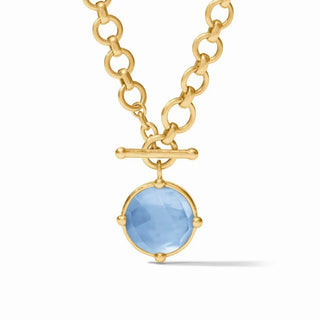 Julie Vos Honeybee Demi Necklace- Iridecent Chalcedony Blue