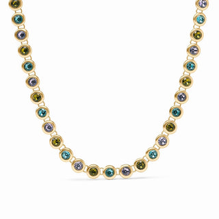 Julie Vos Rainbow Tennis Necklace- Blue Twilight