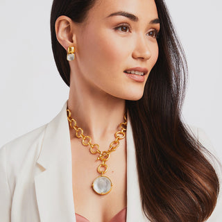Julie Vos Honeybee Statement Necklace- Pearl