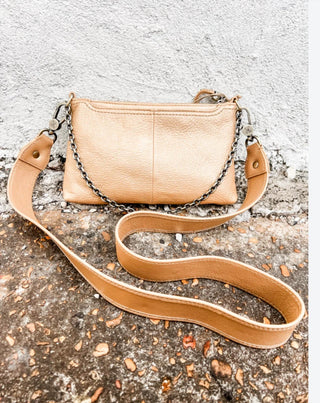 Hobo Darcy Crossbody in Dusty Gold
