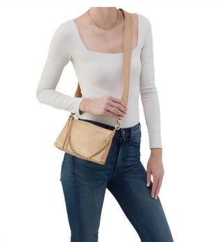 Hobo Darcy Crossbody in Dusty Gold