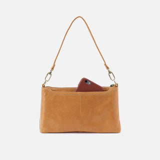Hobo Darcy Crossbody in Polished Leather- Natural