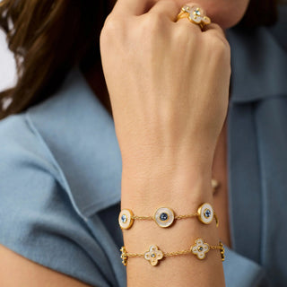 Julie Vos Colette Delicate Bracelet- Champagne