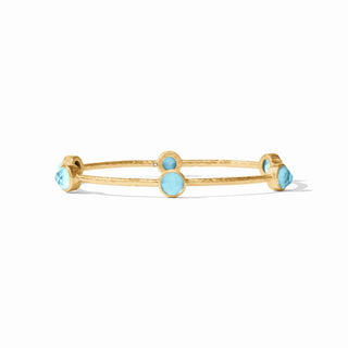 Julie Vos Milano Bangle- Bahamian Blue- Size Medium