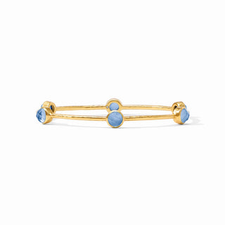 Julie Vos Milano Bangle- Chalcedony Blue- Size Medium