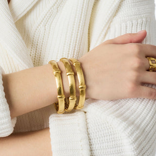 Julie Vos Sahara Bangle Gold