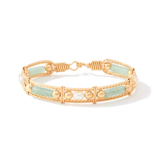Ronaldo Color Your World Bracelet with Beads and Pearls- Aventurine