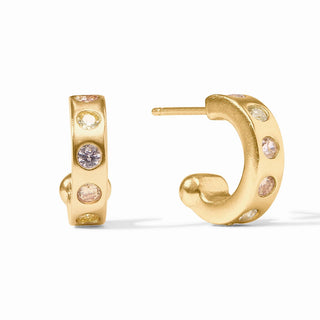 Julie Vos Rainbow Hoop & Charm Earring