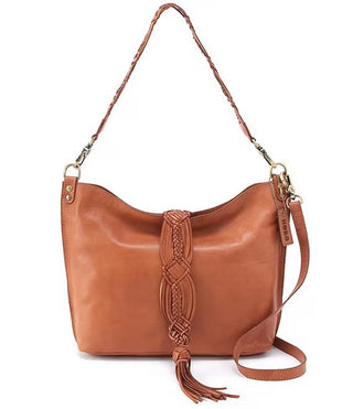 Hobo Pier Woven Fringe Tassel Shoulder- Harvest Wheat