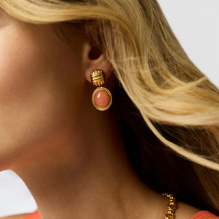 Julie Vos Portofino Stone Earring- Melon Jade