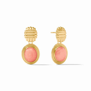 Julie Vos Portofino Stone Earring- Melon Jade
