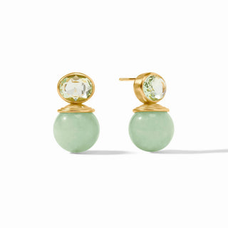 Julie Vos Portofino Earring- Aqua Jade