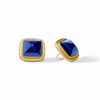 Julie Vos Sahara Stone Stud- Ireidescent Sapphire Blue