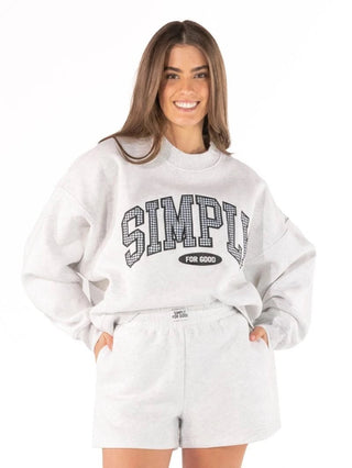 Simply For Good Pullover- Heather Grey