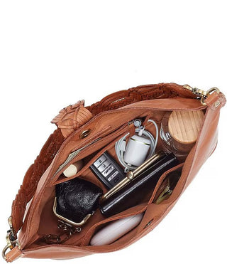 Hobo Pier Woven Fringe Tassel Shoulder- Harvest Wheat