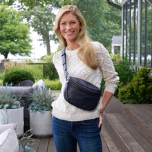 Load image into Gallery viewer, Hobo Juno Belt Bag in Smooth Leather- Navy