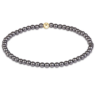 Enewton Classic Pearl Dark Grey 3mm Bracelet