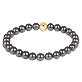 Enewton Classic Pearl Dark Grey 6mm Bracelet
