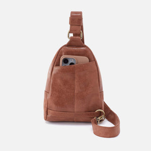 Hobo Fern Sling in Buffed Leather- Burnished Saddle