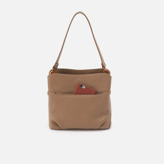 Hobo Starr Convertible Shoulder Bag in Pebbled Leather- Cedar Sagebrush