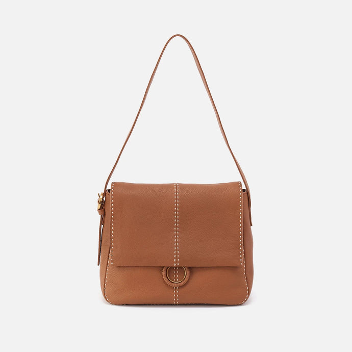 Hobo Austin Shoulder Bag in Pebbled Leather- Warm Honey
