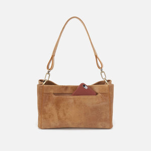 Hobo Seneca Shoulder Crossbody in Buffed Leather- Whiskey