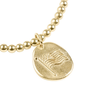 Enewton Classic Gold 3mm Bracelet- Inspire America Gold Disc