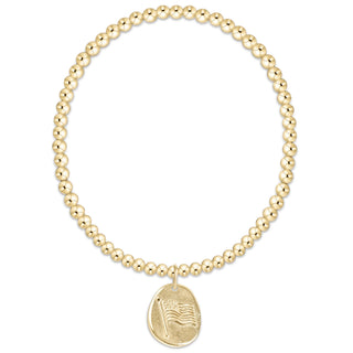 Enewton Classic Gold 3mm Bracelet- Inspire America Gold Disc