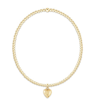 Egirl Enewton Classic Gold 2mm Bracelet - Love Plush Small Gold Charm