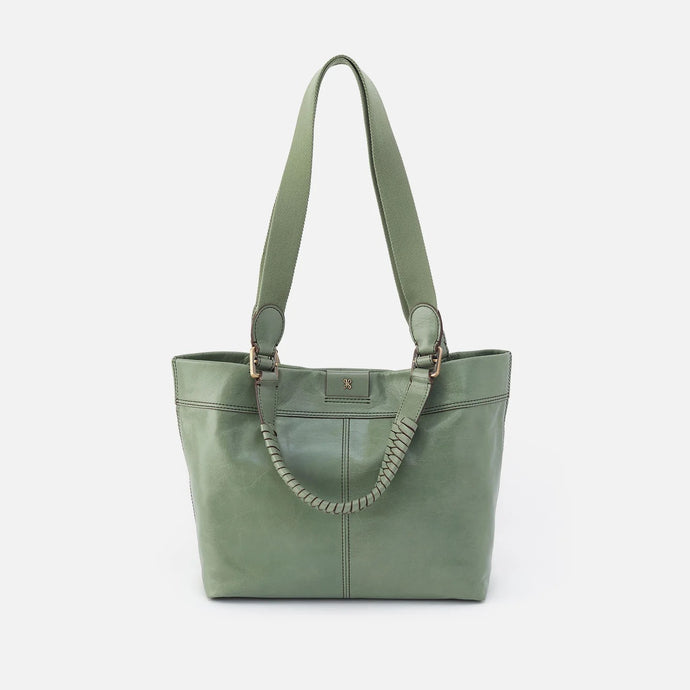 Hobo Romy Medium Tote in Polished Leather- Jade