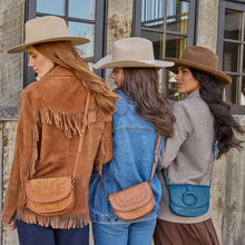 Load image into Gallery viewer, Hobo Kiva Small Crossbody in Suede Leather- Oak Barrel