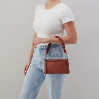 Hobo Darcy Crossbody in Smooth Leather- Luggage