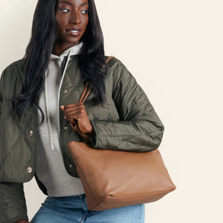 Hobo Studio Softie Tote- Timber Brown