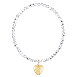 Enewton Classic Mixed Metal 3mm Love Plush Gold Charm