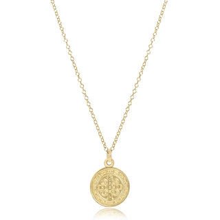 Enewton 16” Necklace Gold- Blessing Large Gold Disc