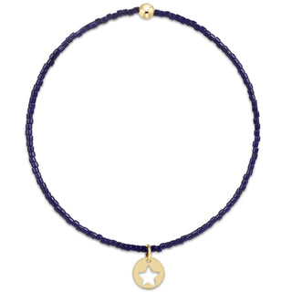 Enewton Hope Classic Bracelet - Navy, White & Red - Star Small Gold Disc
