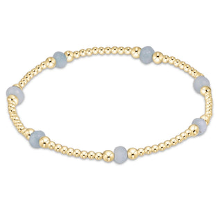 Enewton Purpose Gemstone 4mm Bracelet - Aquamarine