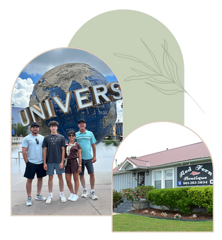 About Us Images of family and exterior boutique photo