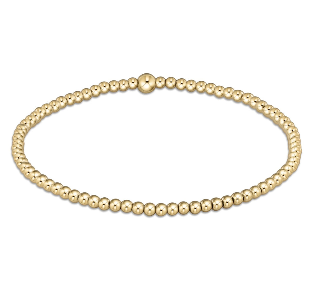 Enewton Classic Gold 2.5mm Gold Bead Bracelet