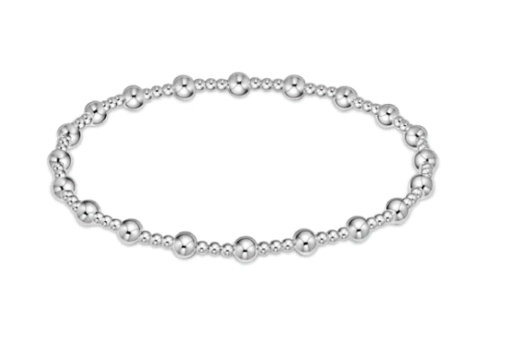 Enewton Classic Sincerity Pattern 4mm Bead Sterling Silver Bracelet