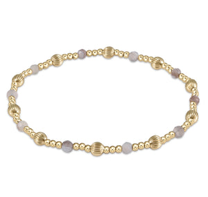 Enewton Dignity Sincerity Pattern 4mm Bead Bracelet- Botswana Agate
