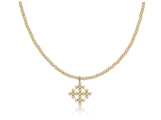 Enewton 15” Choker Classic Gold 2mm Bead Encompass Gold Charm