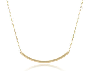 Enewton 16” Necklace Gold- Bliss Bar Smooth