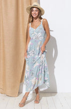 Load image into Gallery viewer, Midi Dress with Tie Back- Blue