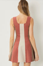 Load image into Gallery viewer, Brick Combo Strip Dress