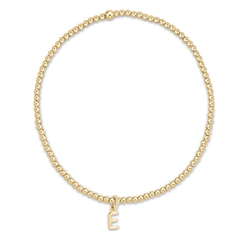 Enewton Classic Gold 2mm Bead Bracelet- Respect Gold Charm